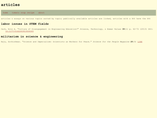 articles screenshot