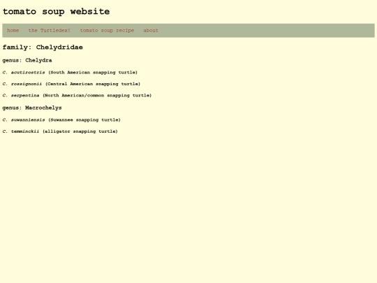 turtledex/Chelydridae screenshot