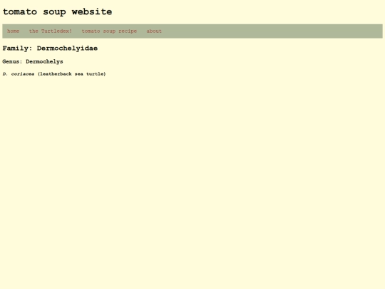turtledex/Dermochelyidae screenshot
