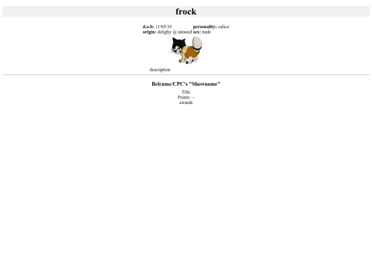 cats/calico/frock screenshot