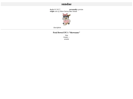 cats/persian/sundae screenshot