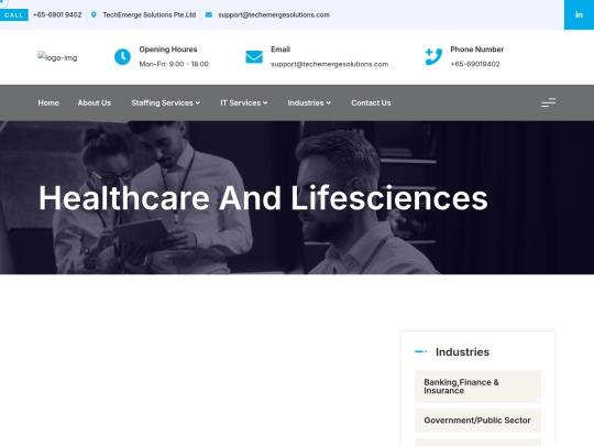 TechEmerge/healthcare screenshot