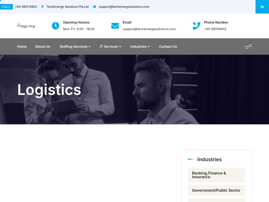 TechEmerge/logistics screenshot