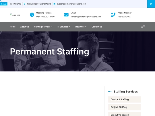 TechEmerge/permanentstaffing screenshot