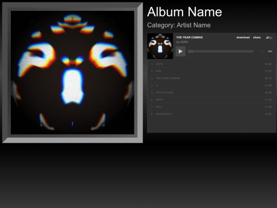music/albumsampleblahblahblahfruitsaladyummyyummy screenshot