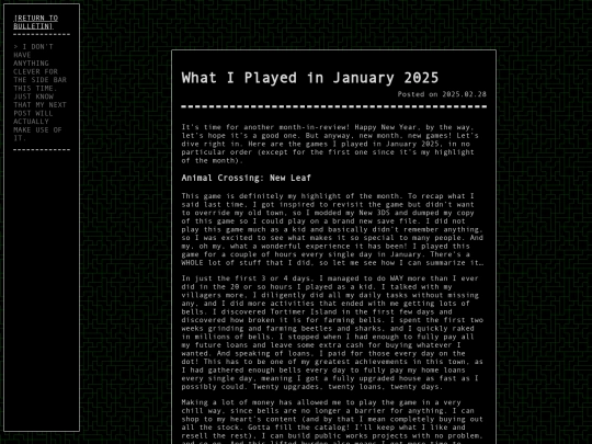 gamecorner/bulletin/2025-01-in-review screenshot