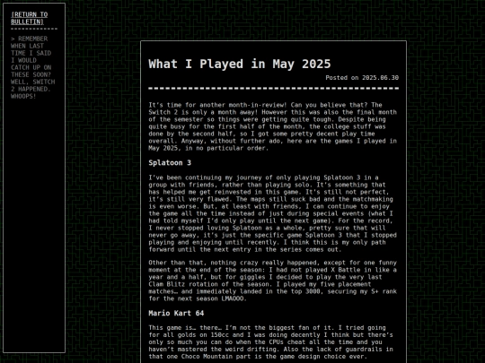 gamecorner/bulletin/2025-05-in-review screenshot
