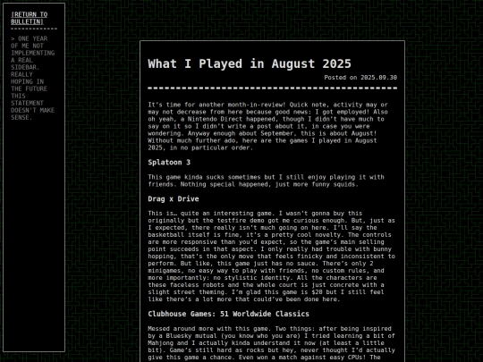 gamecorner/bulletin/2025-08-in-review screenshot