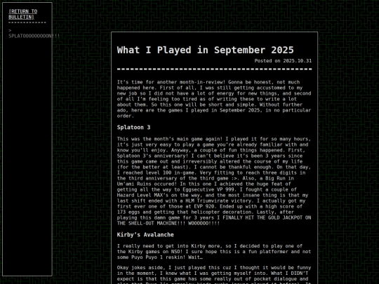 gamecorner/bulletin/2025-09-in-review screenshot