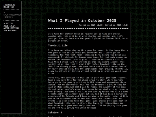 gamecorner/bulletin/2025-10-in-review screenshot