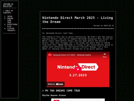 gamecorner/bulletin/nintendo-direct-march-2025 screenshot