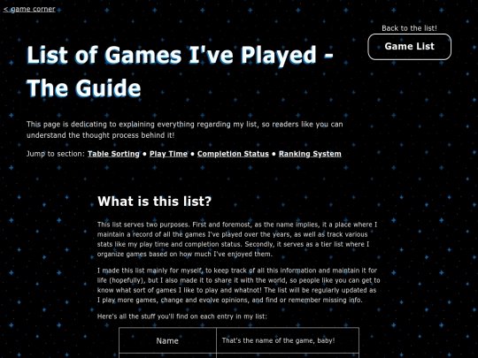 gamecorner/gamelist-guide screenshot