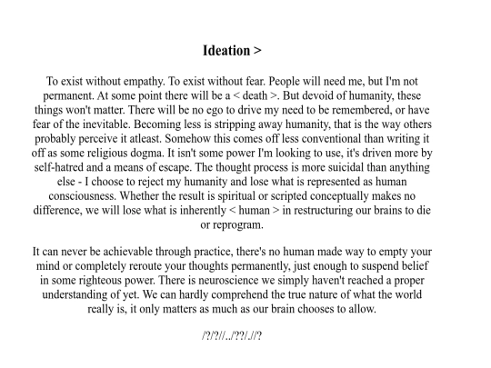 lessthanhumanideation screenshot