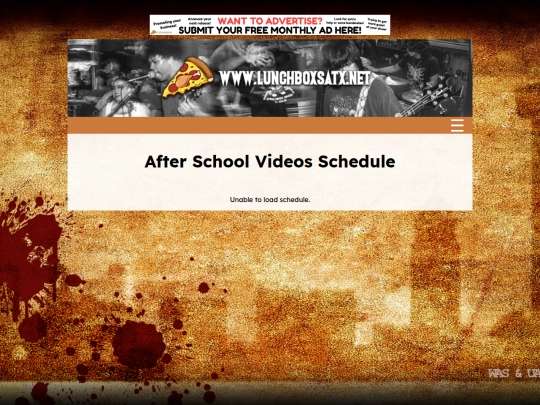 schedule screenshot