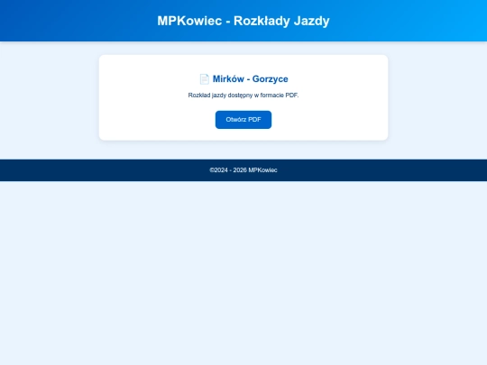 rozklady screenshot