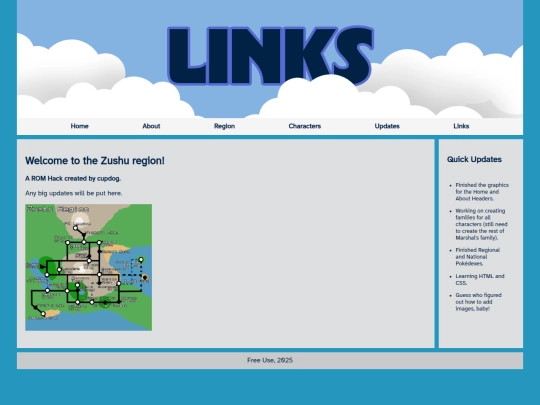 links screenshot