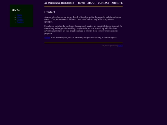contact screenshot