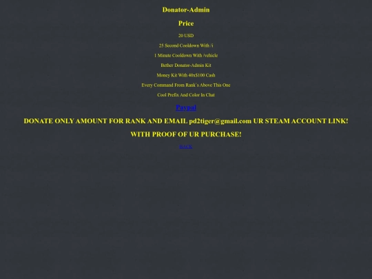Donator-Admin screenshot