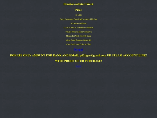Donator-AdminWeeks screenshot