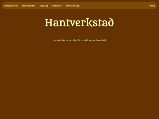 hantverkstad screenshot