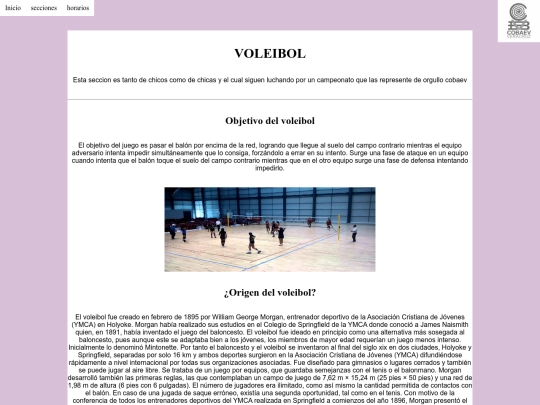 secciones(voleibol) screenshot