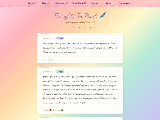 blog screenshot