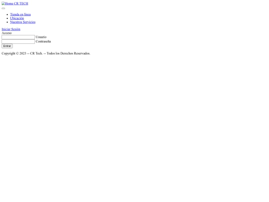 login screenshot
