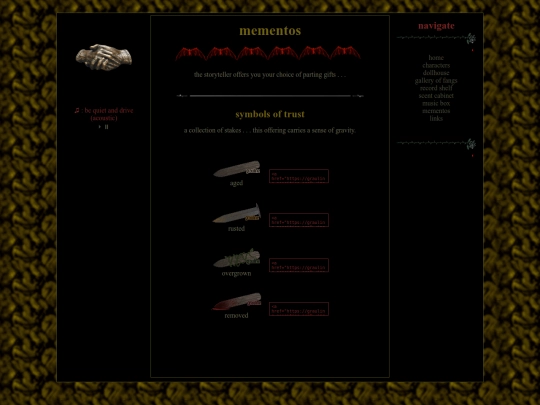 mementos screenshot