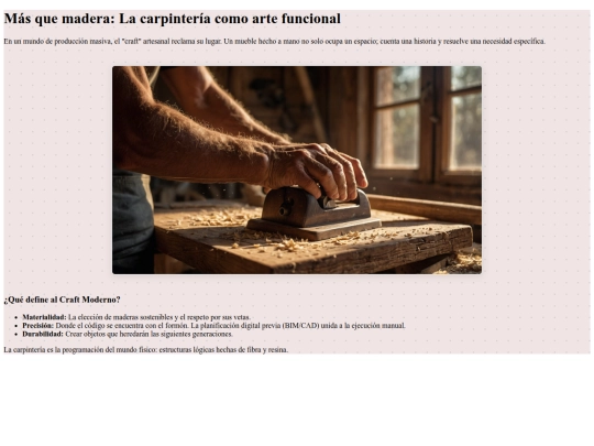 blog/carpinteria-arte-funcional screenshot