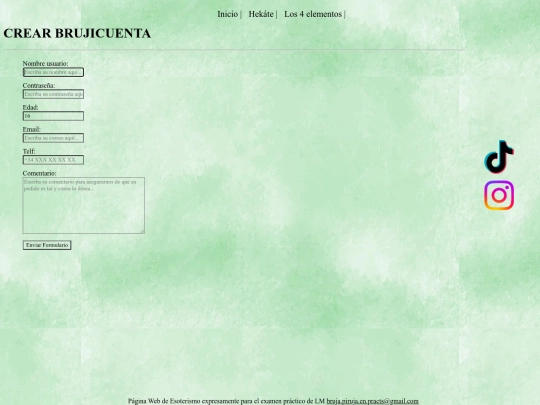 examen/form screenshot