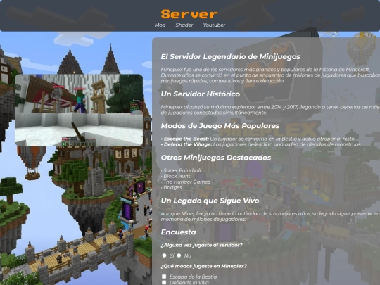 server screenshot