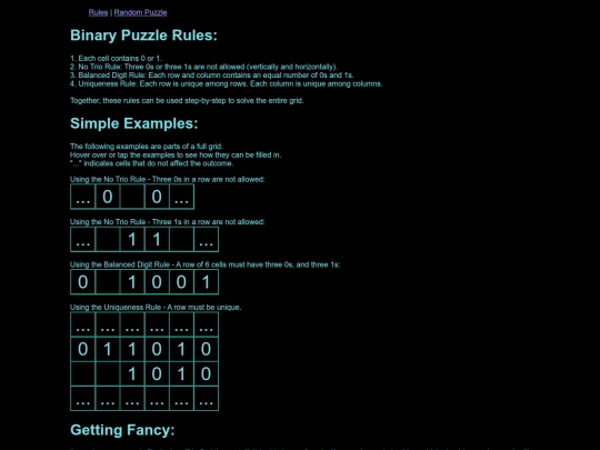 rules screenshot