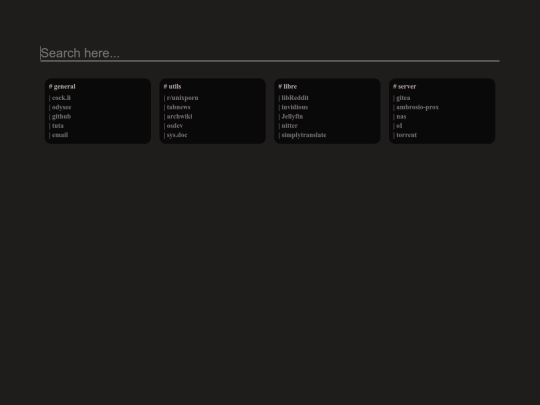 startpage screenshot