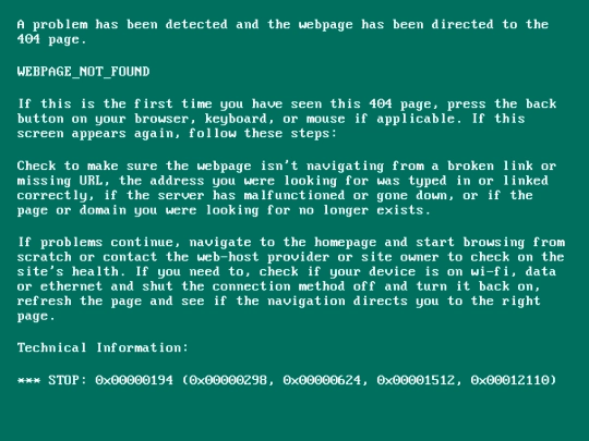 not_found screenshot