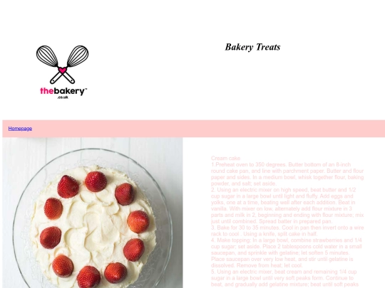 Strawberry cream cake screenshot
