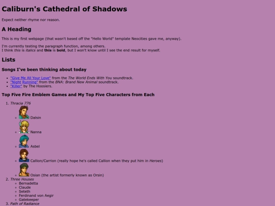 html learning screenshot