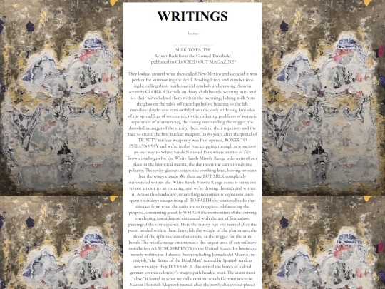 writings screenshot
