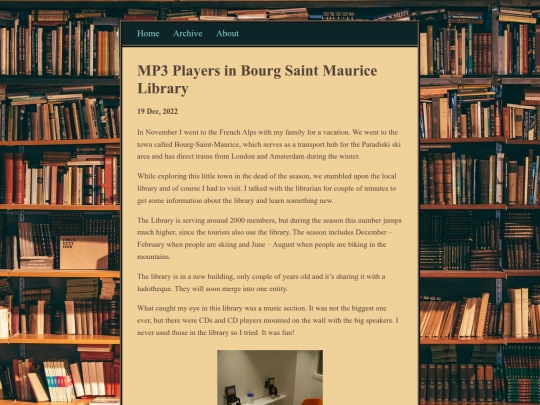 posts/2022-12-19-MP3-Players-in-Bourg-Saint-Maurice-Library screenshot