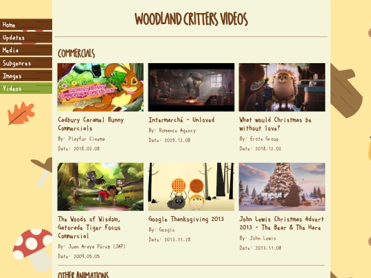 videos screenshot
