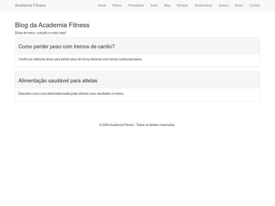 webII/blog screenshot