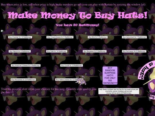 ratwebsite/moneyforhats screenshot