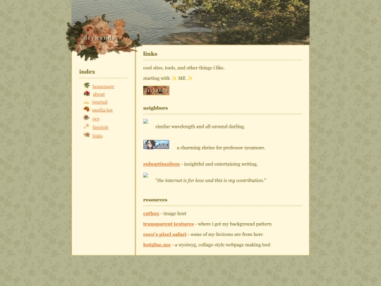 links screenshot