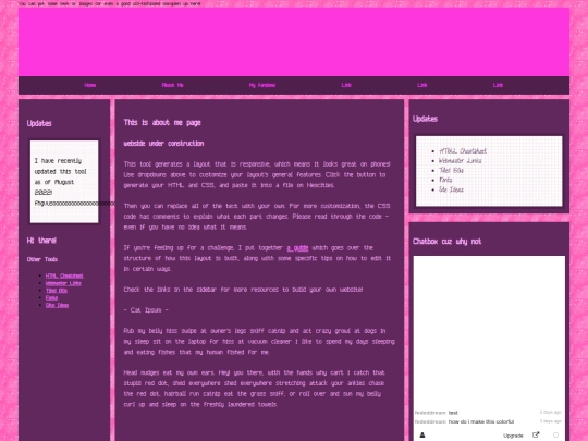aboutme screenshot