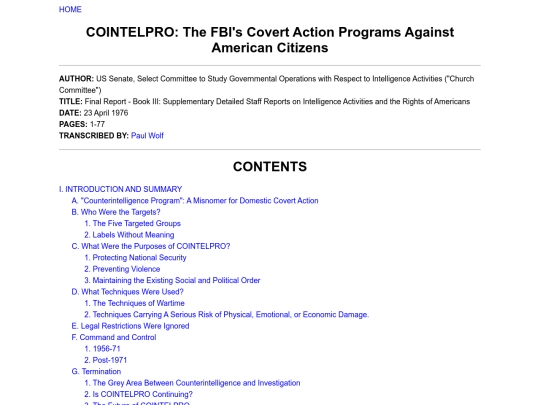 cointelpro-the-fbi-s-covert-action-programs-against-american-citizens screenshot