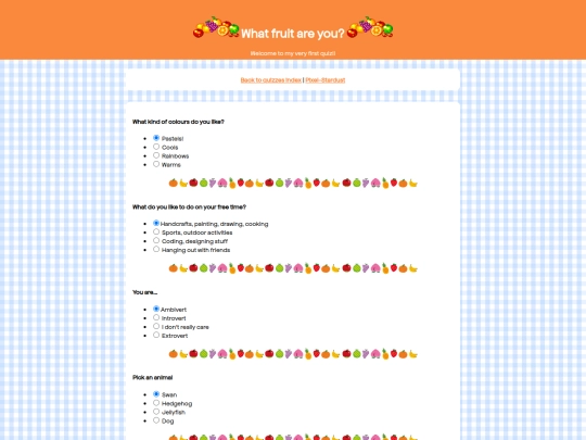 quiz/fruitquiz screenshot