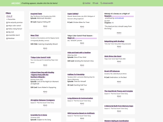 archive screenshot