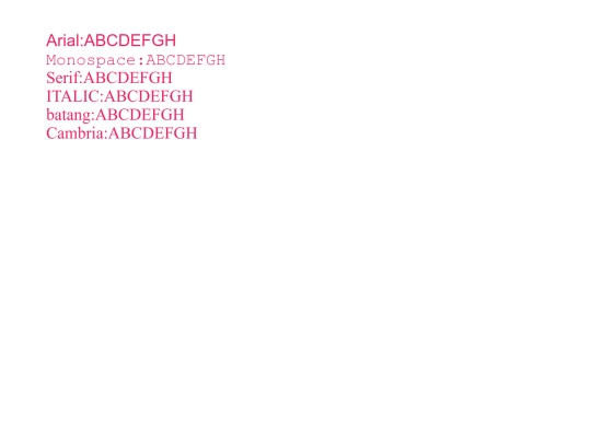Font screenshot