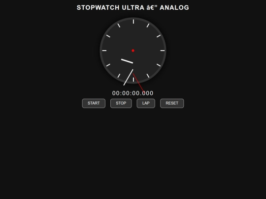 stopwatchultra screenshot
