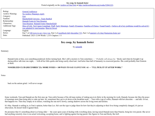 fanfictionarchive.html/fox_coop_by_hannah screenshot