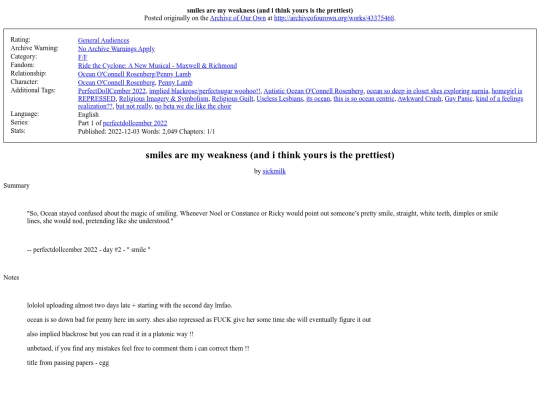 fanfictionarchive.html/smiles are my weakness screenshot